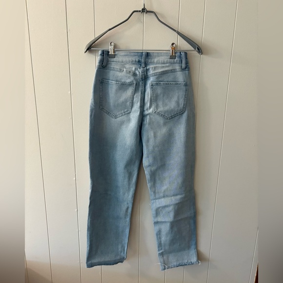 Sincerely Jules Blue Ankle Cropped Jeans with Distressed Details Size 0 - Picture 4 of 11